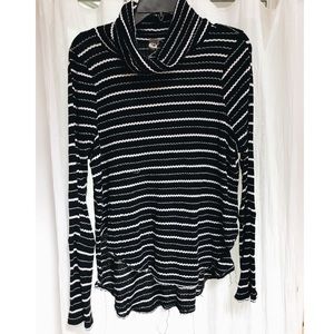 Free People Striped Turtleneck